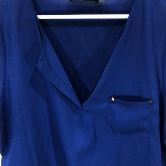 Blue, short sleeved, Ivanka Trump blouse. - Picture 6 of 6